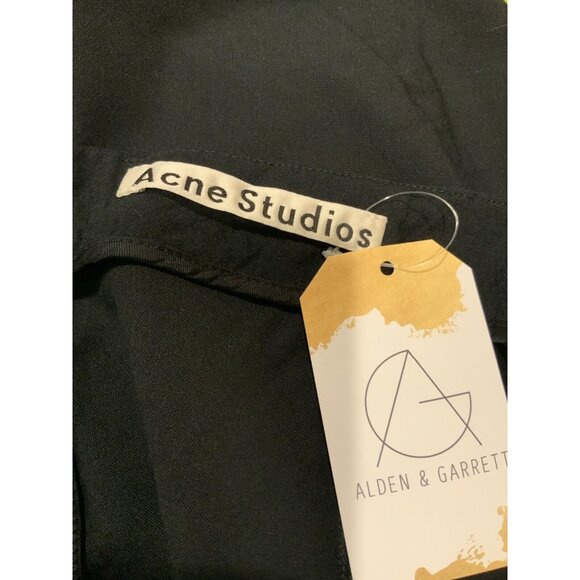 Acne Studios Black Pencil Skirt W/ Front Pocket & Slit, Size 8 (US) - Picture 6 of 7